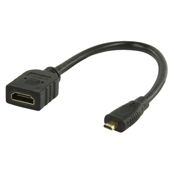 Afspraak schroot Rechtdoor OKAPHONE - HDMI - micro HDMI verloop kabel (CVGP34790BK02 Nedis)