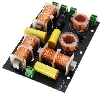Groen 3-weg luidspreker crossover-filter audio-frequentieverdeler 300 W voor DIY TV podiumluidsprekers crossover 16 × 15 × 4 3-weg luidspreker crossover-filter frequentieverdeler 300 W voor